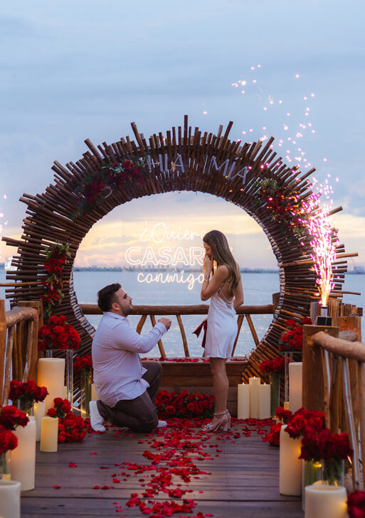 Private pier dinner